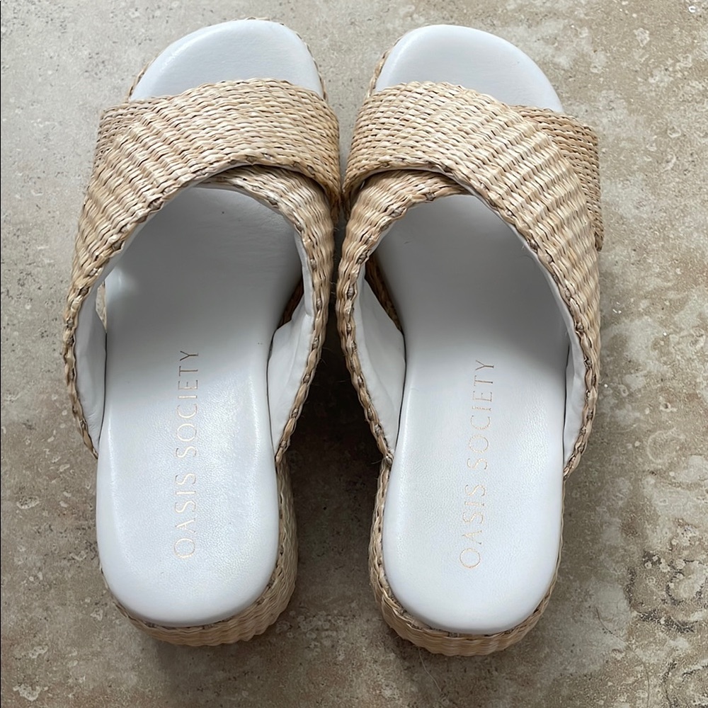Oasis Society Sandals Woven Comfort